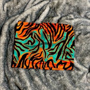 Orange and Green Bandeau | Medium